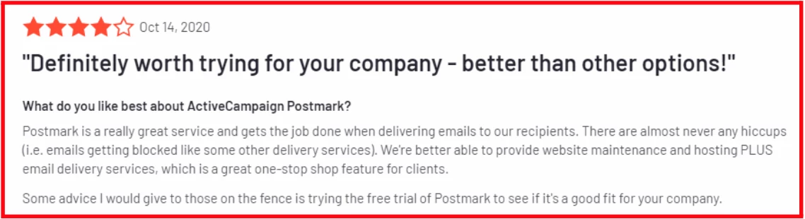 Postmark pros