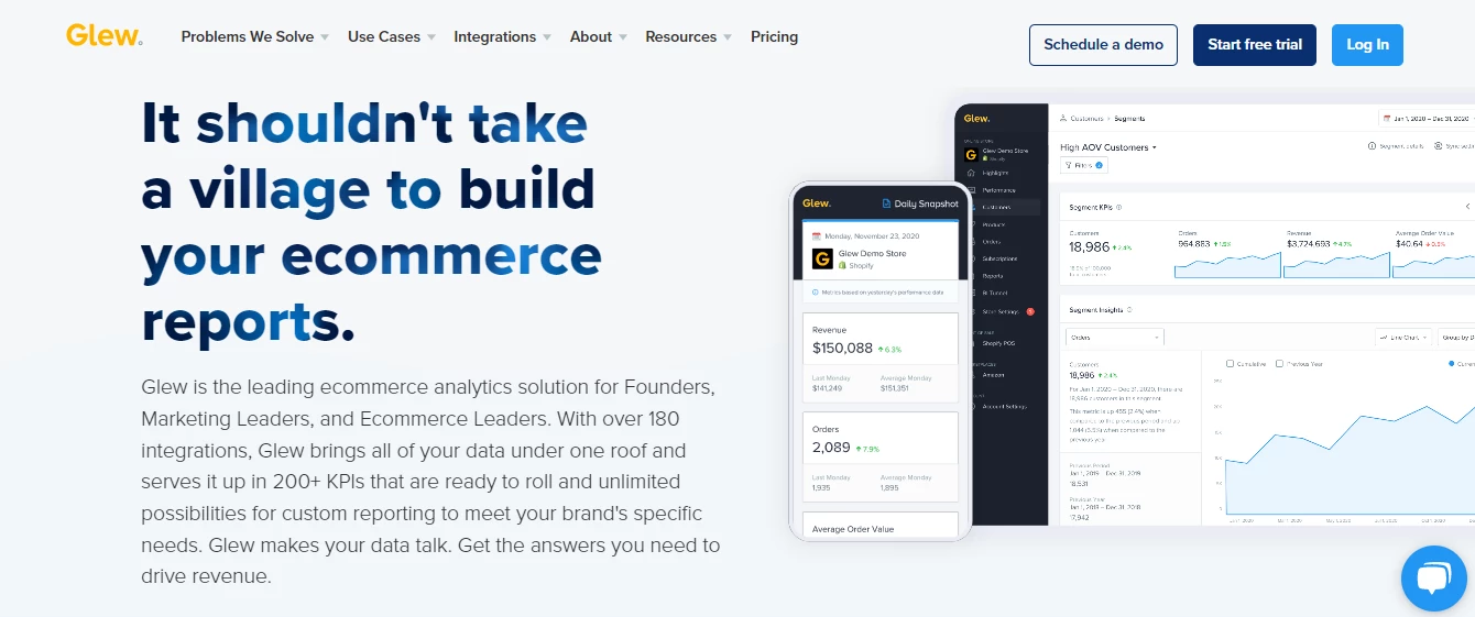 Glew.io screenshot