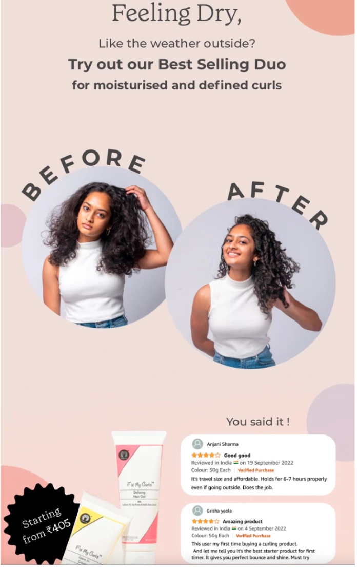 fix my curls – target email marketing for dry hair hair