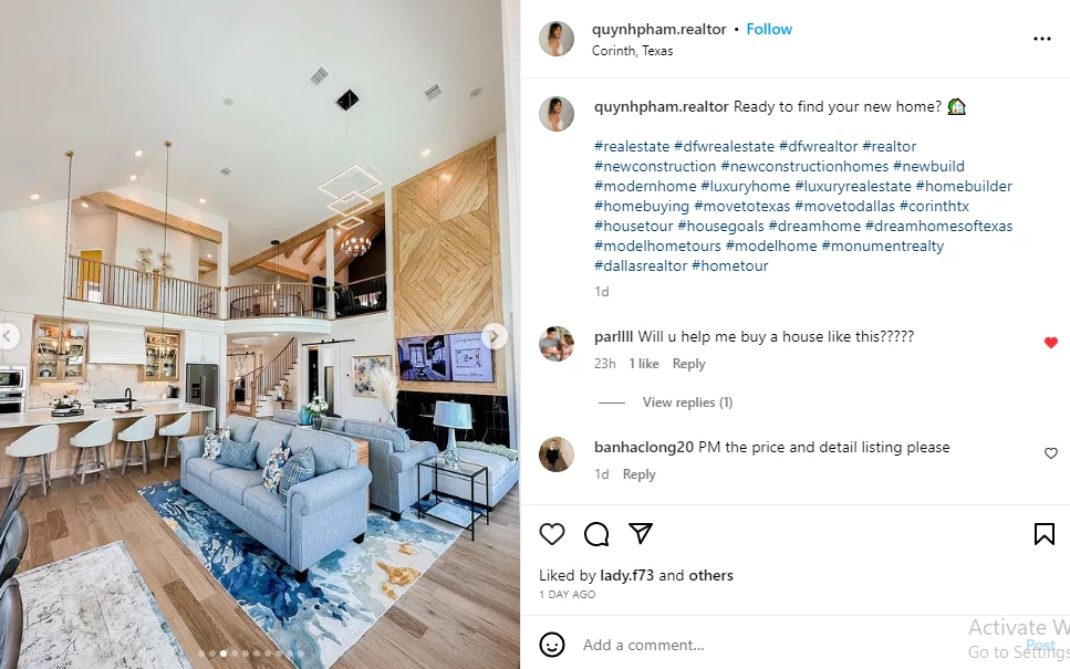 Real estate post ideas