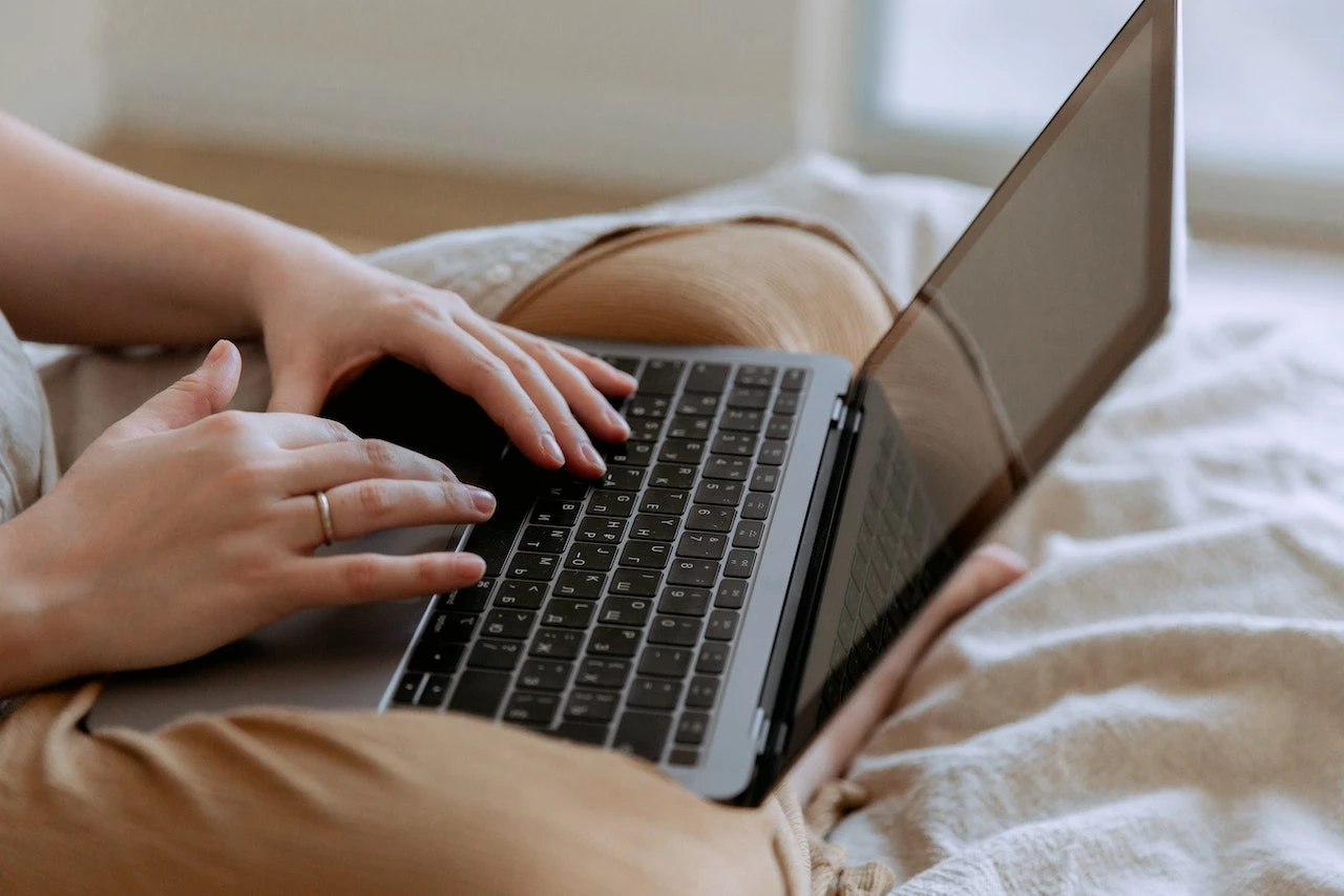 pexels photo of laptop work by Tatiana Syrikova